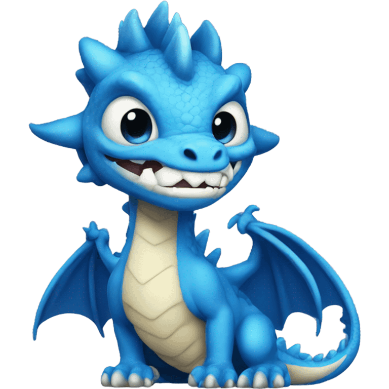 Strong blue lady dragon  emoji