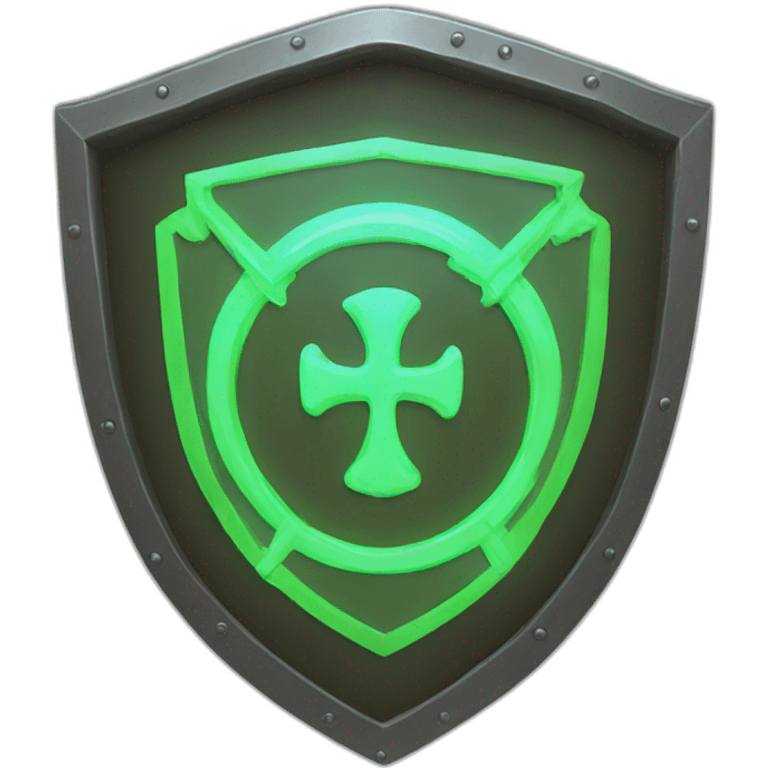 neon shield emoji