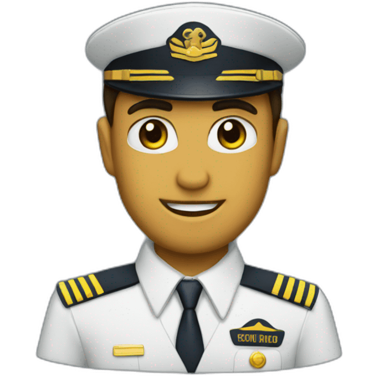 hat airline pilot emoji