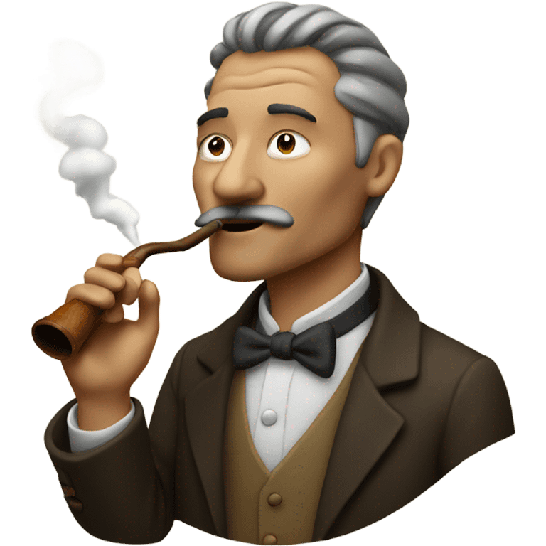 Man smoking pipe emoji