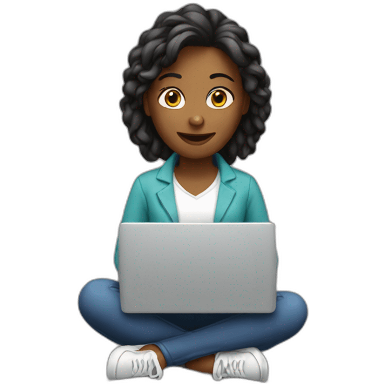 Women with laptop emoji