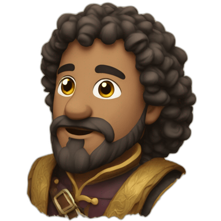 The seven man is a bard emoji