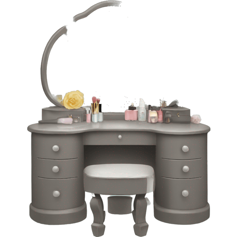 Vanity table with mirror  emoji