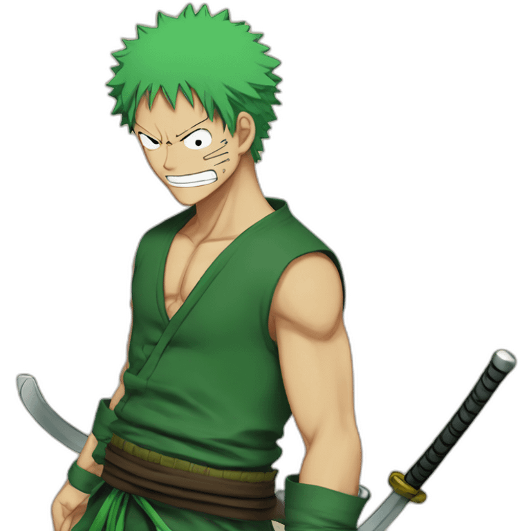 Zoro one piece anime emoji