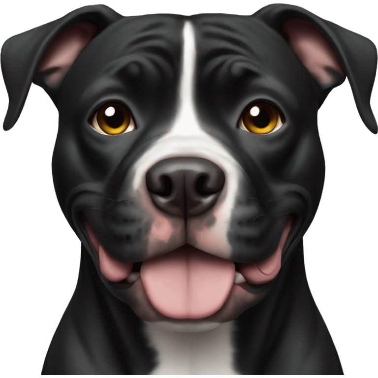 Black pitbull emoji