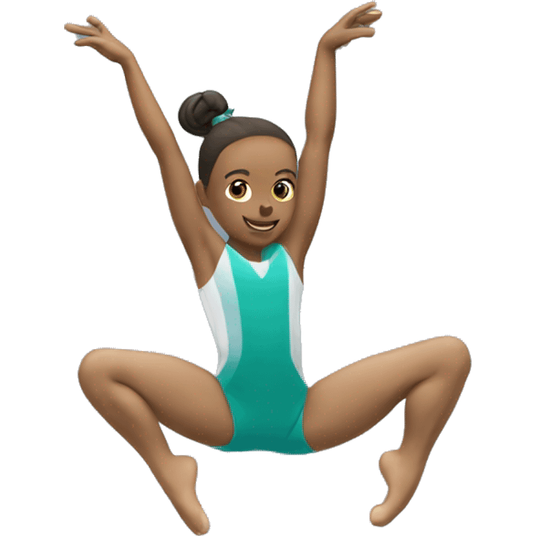 gymnast doing two parellel bars emoji