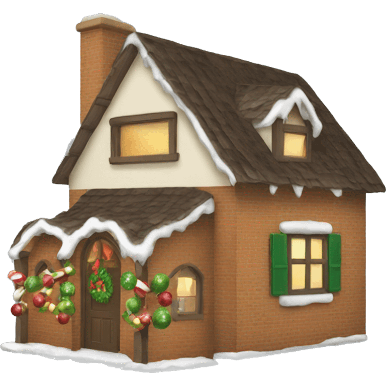 Christmas house cuisine emoji