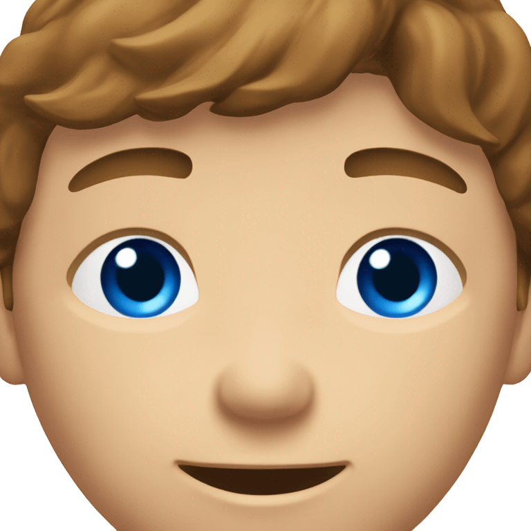 A male farmer, fair and short thin beard (brown hair and BLUE eyes) emoji