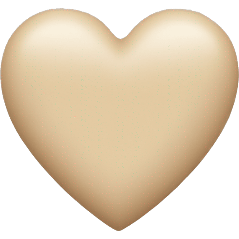 Beige heart emoji