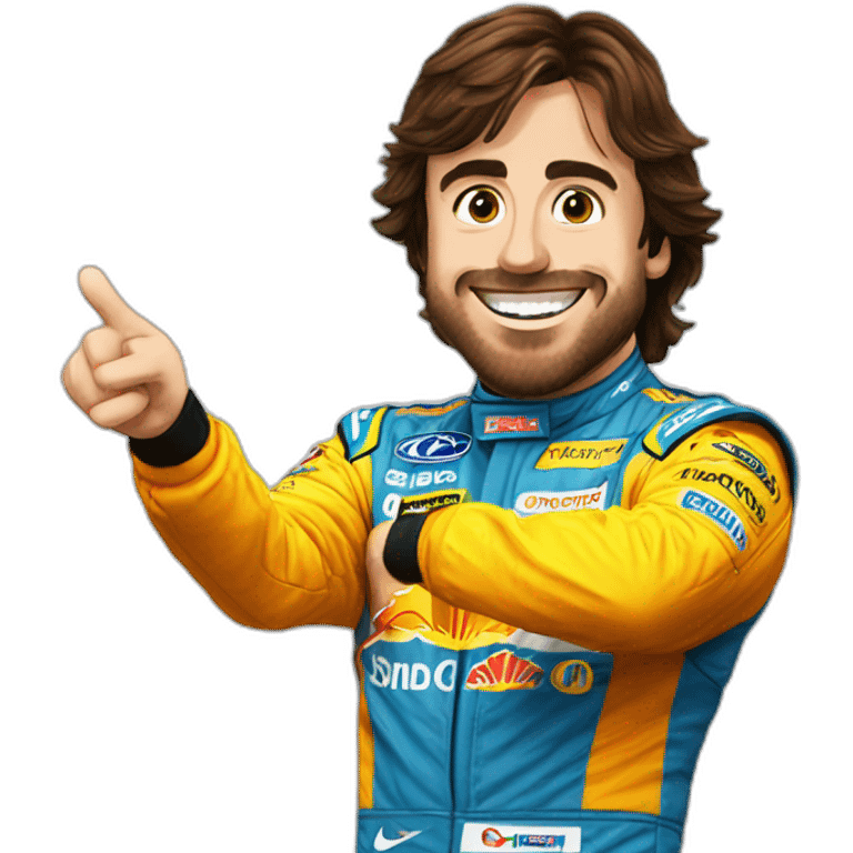 Fernando Alonso ganando la 33 emoji