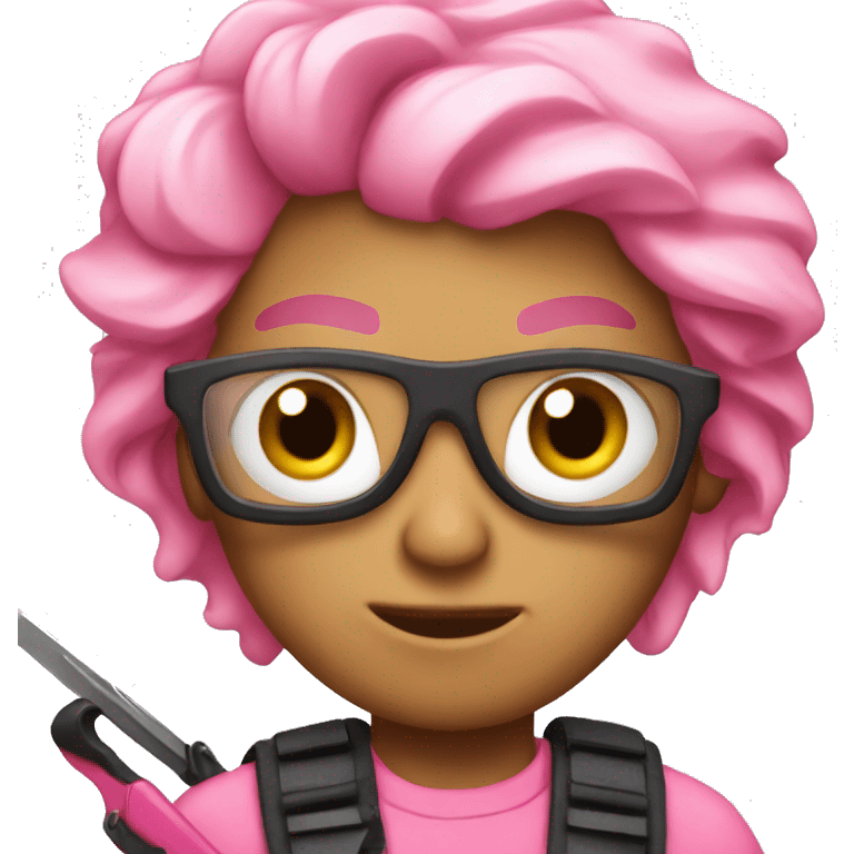 Pink snipper emoji