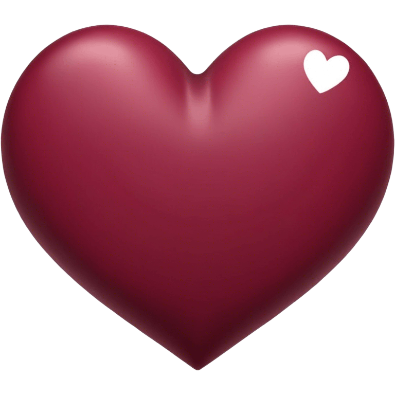 Burgundy heart emoji