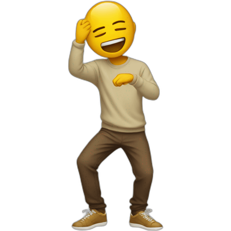 person doing a dab emoji