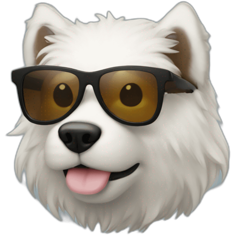 Korgi with sunglasses emoji