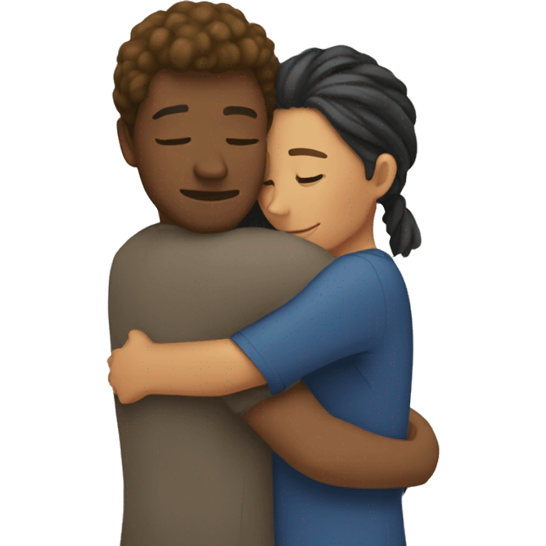 Couple hug emoji