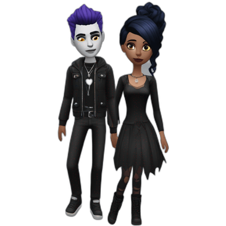 sims-4-Goth-Couple emoji