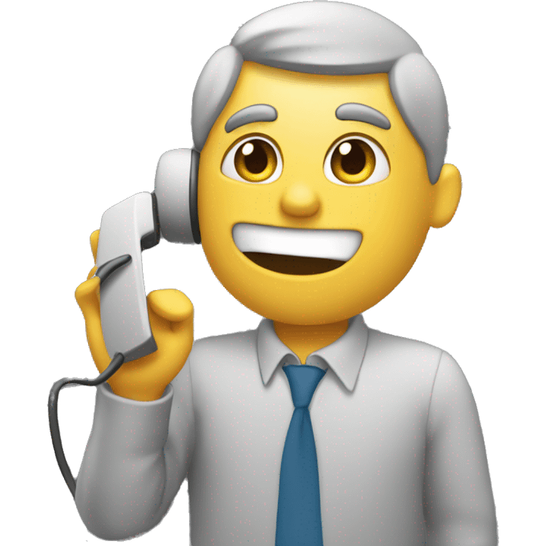 picking up the phone emoji