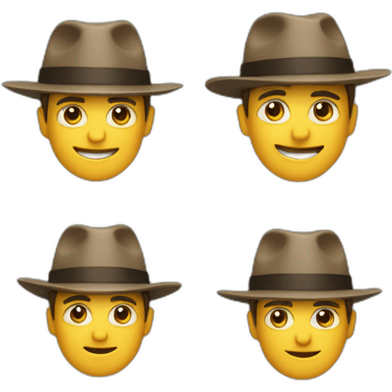 chat avec chapeau emoji