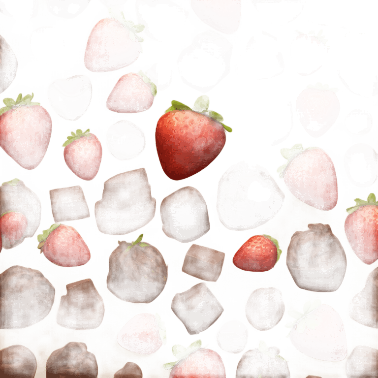 strawberry and  chocolate emoji