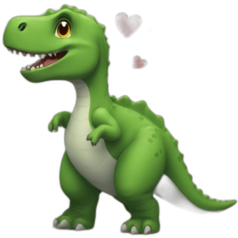 Dino love emoji