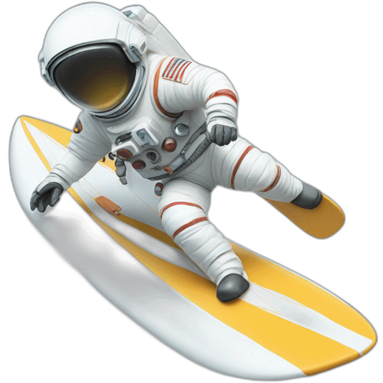 Astronaut surfing surfboard saying LFG emoji