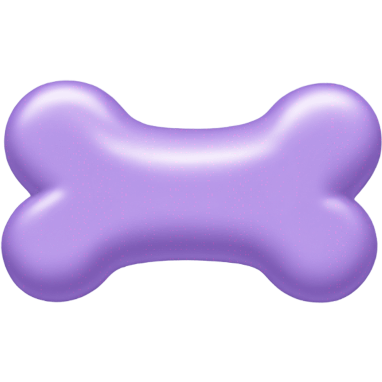 Pastel purple dog bone emoji