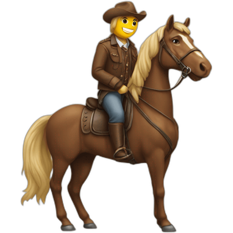 Ours sur un cheval emoji