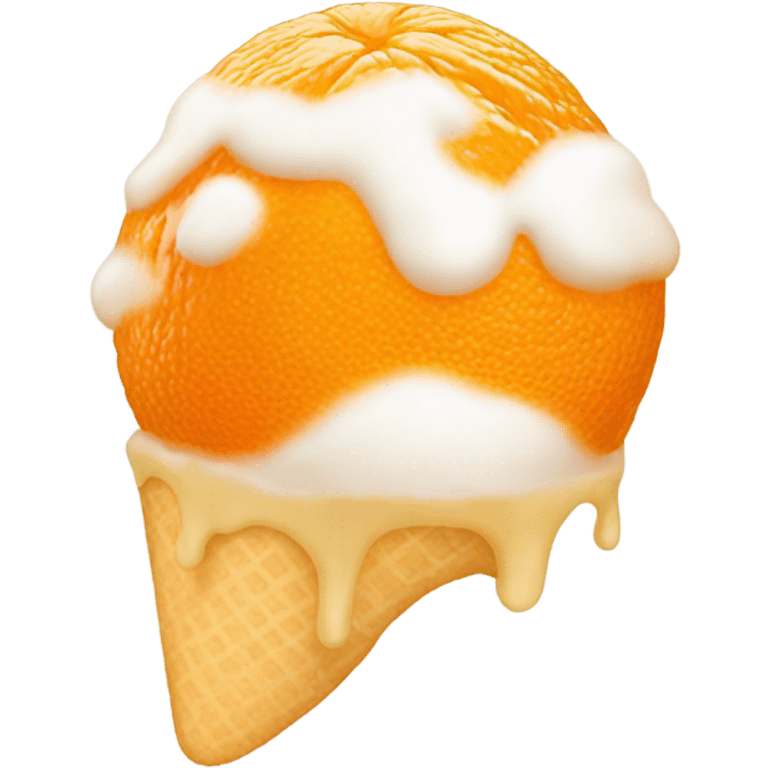 Orange creamsicle  emoji