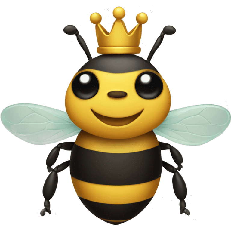 Bee with crown emoji