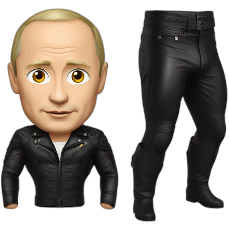 Vladimir Putin in sexy leather suit emoji