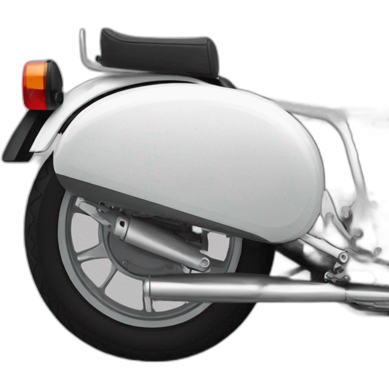 bmw r100 brat style motorcycle side profile emoji