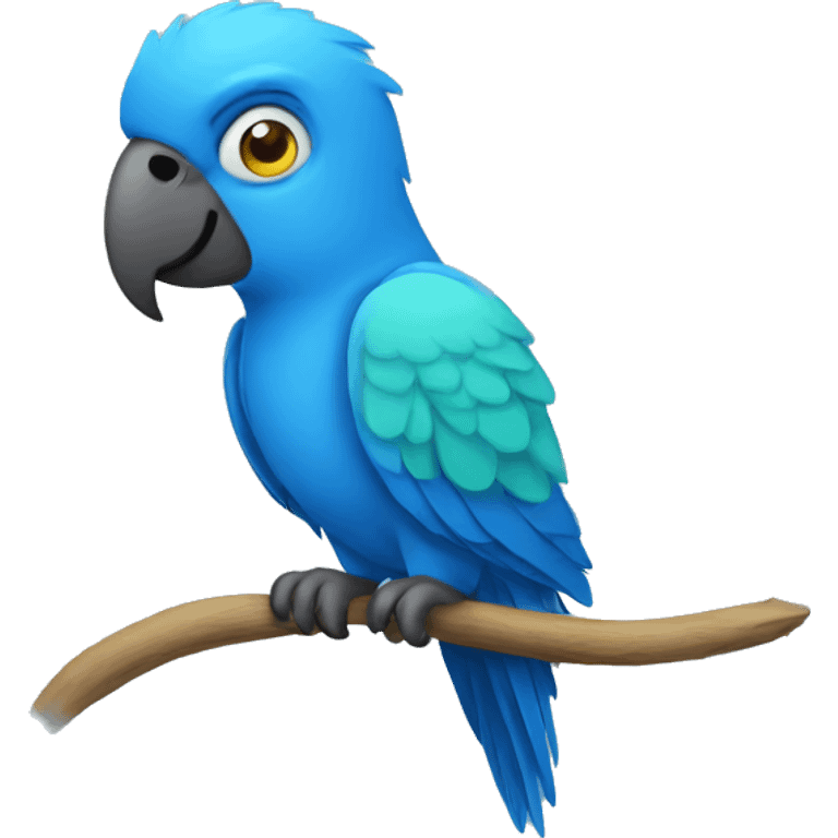 Blue parrot  emoji