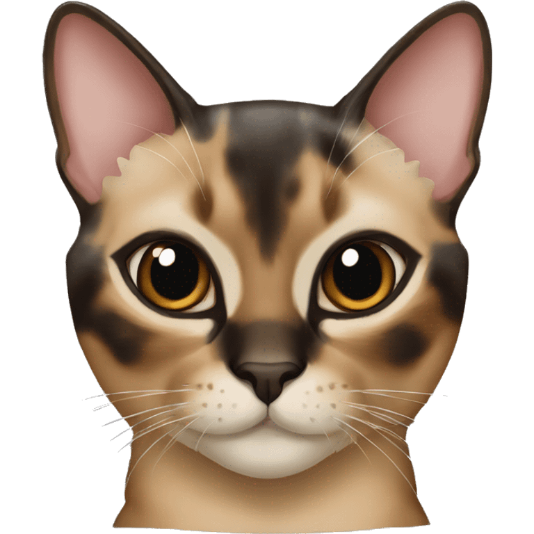 tortoiseshell siamese cat  emoji