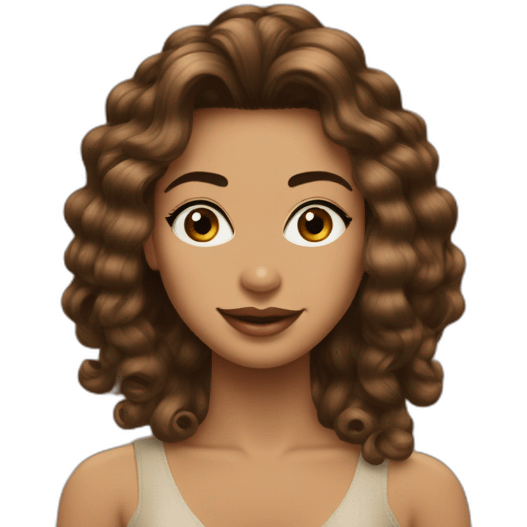 Quero carinha com cabelo liso marron chanel emoji