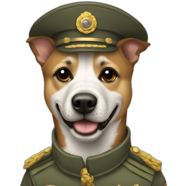 Perro soldado emoji