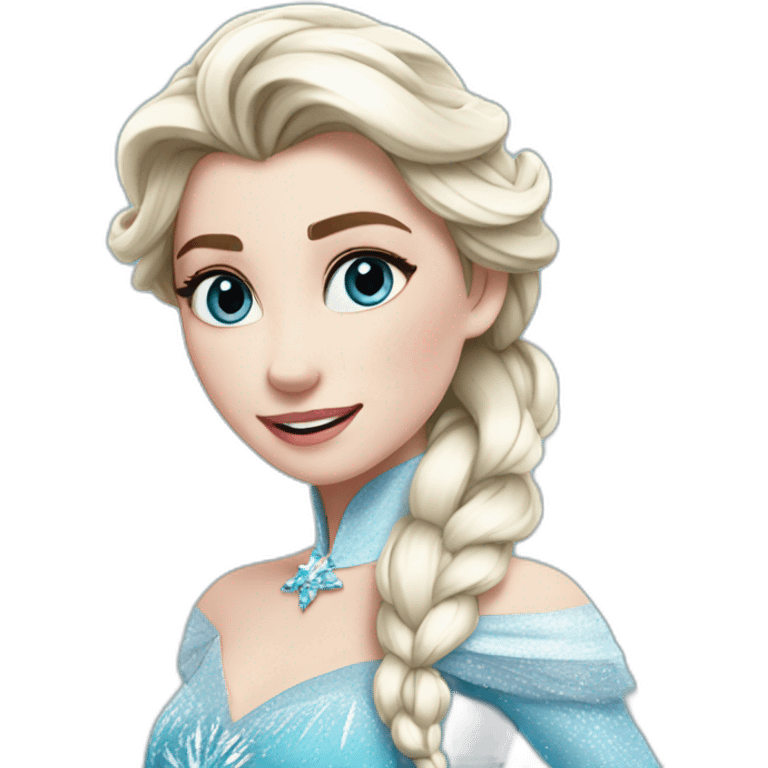 Elsa on ice emoji