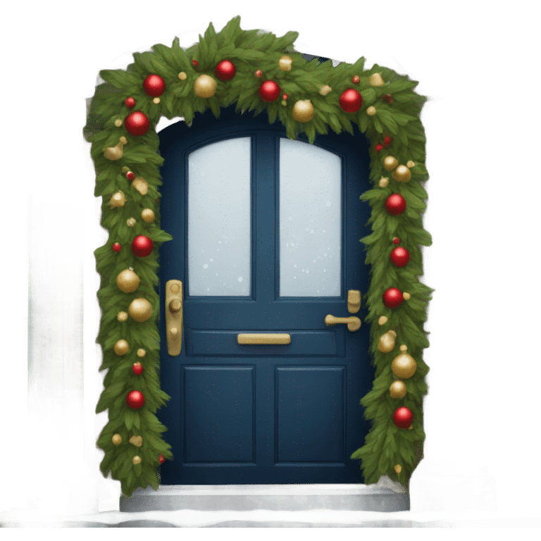 christmas door  emoji