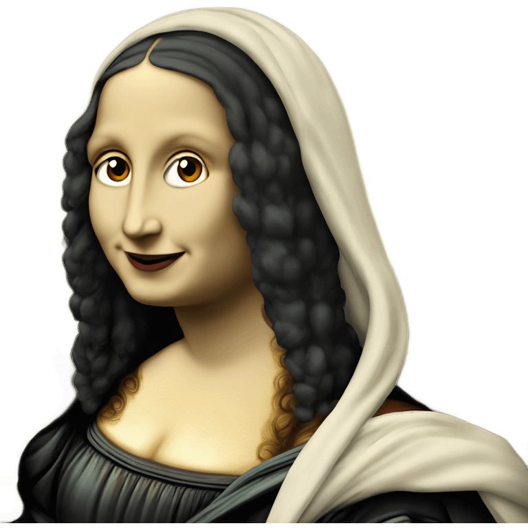 Derpy Mona Lisa emoji