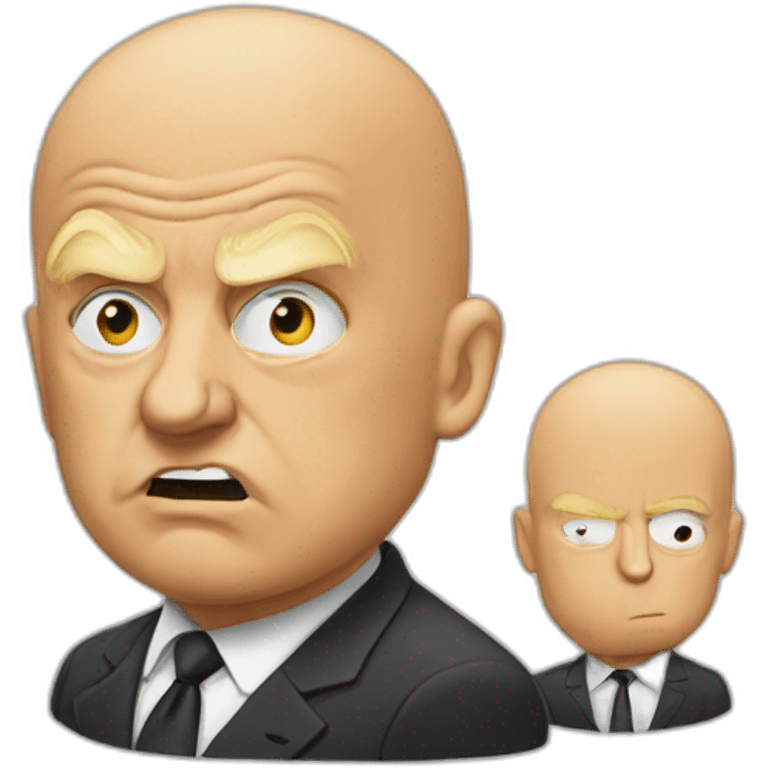 Trump bald and bankrupt emoji