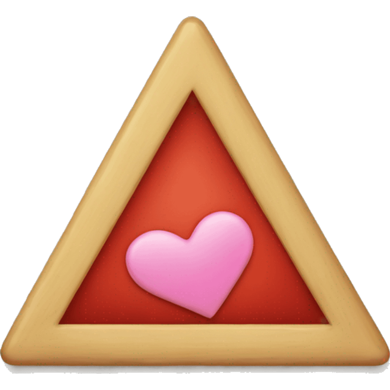 triangle with a heart in it emoji