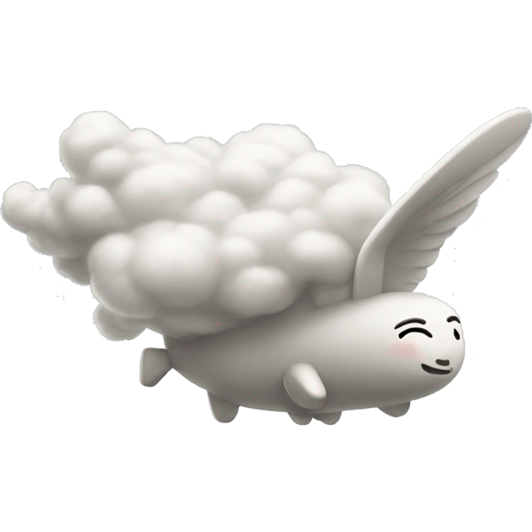 Nube volando emoji