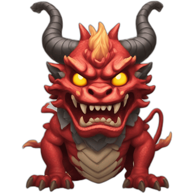 Oni dragón japonés  emoji