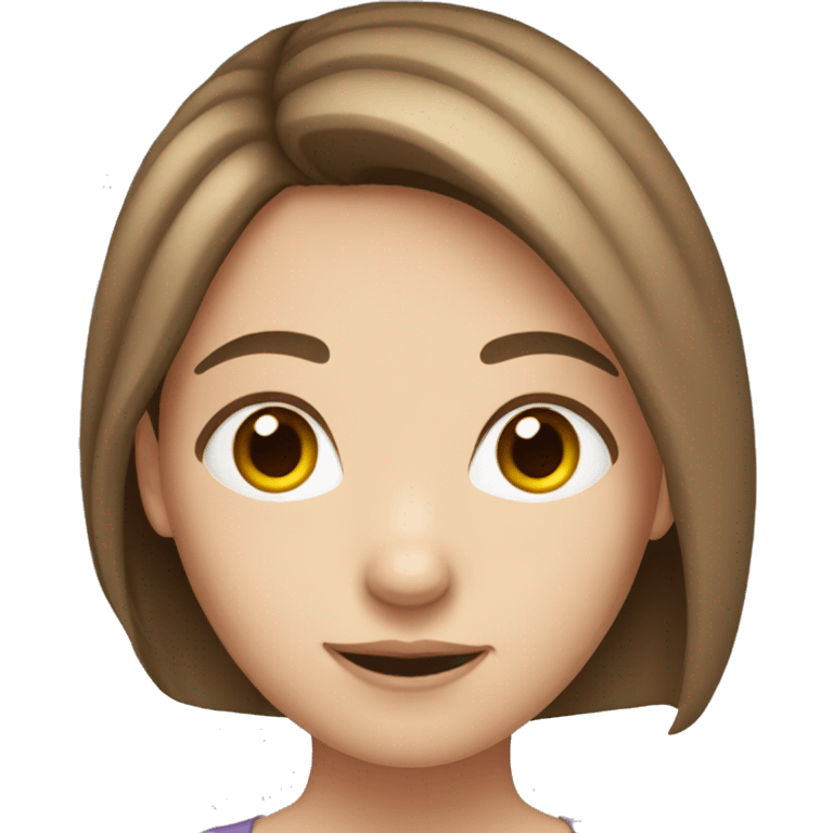 girl with fair skin and fair brown hair  emoji