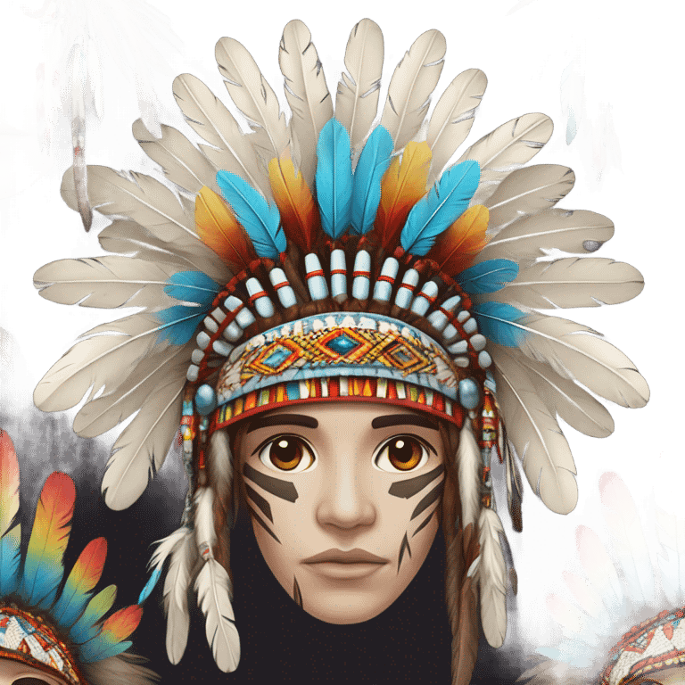 Native American headdress piece  emoji