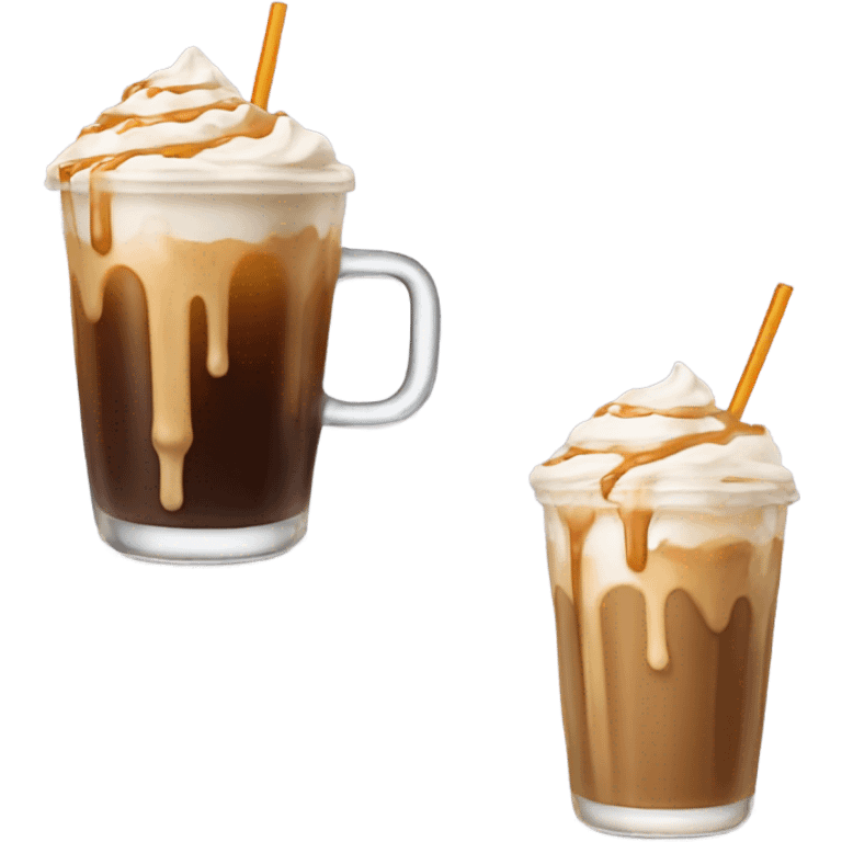 iced caramel coffee  emoji