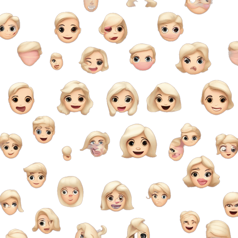 Ik wil een aestbetic emoji met thema licht roze en beige dat een meisje voor een hollywood dpiegel zit aan haar vanity en haar make up en skincare doet emoji