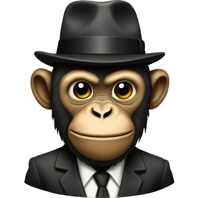 Mafia monkey emoji