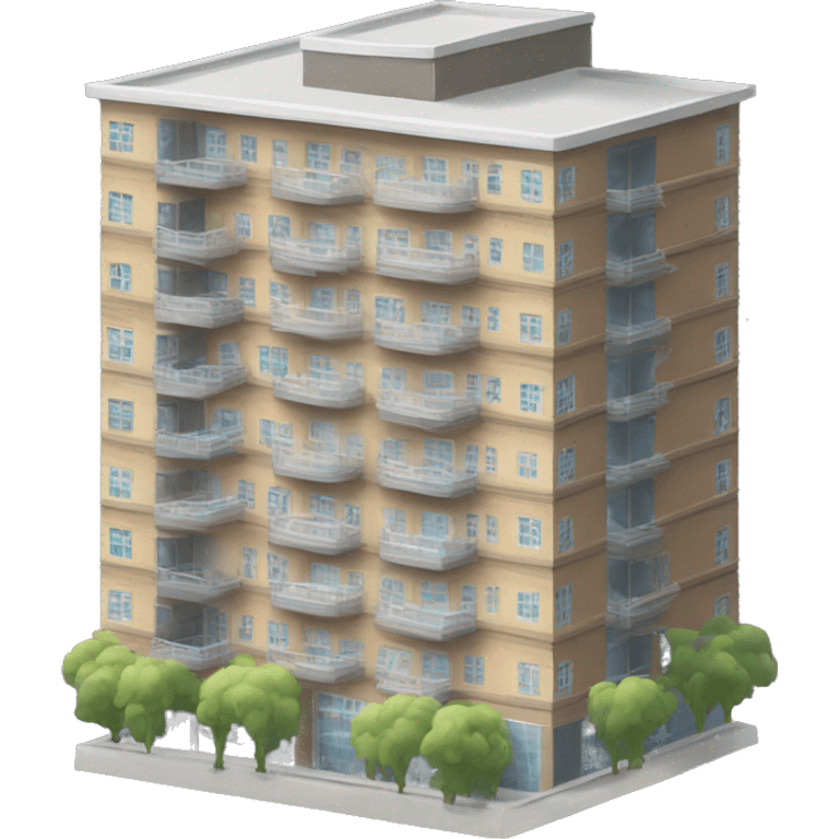 multi-storey residential building emoji