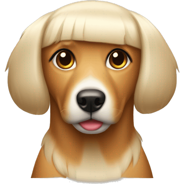 Chica peluquera canina emoji