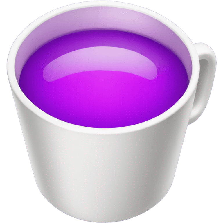 double white cup with purple drink emoji